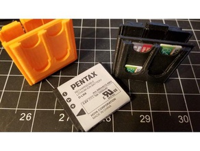 pentax d-li68 battery sd microsd holder camera q card 3d print model - Mito3D