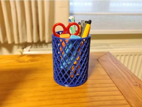 pen holder organization canon pencil cup 3d print model - Mito3D