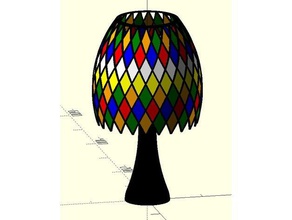 moasic Lampe Farben-Vorschau Dekor 3d print model - Mito3D