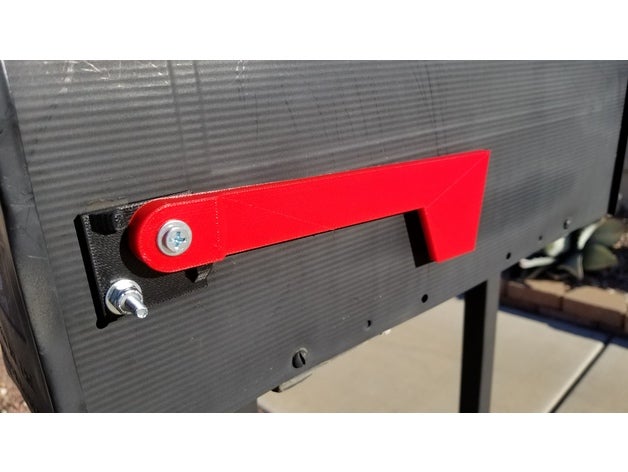 mailbox flag repair 3d printing abs bracket 3D print model - Mito3D