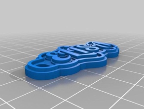 el sa Anahtarlık özelleştirilmiş 3d print model - Mito3D