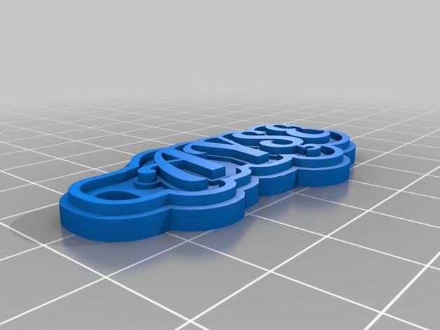 ay e Anahtarlık özelleştirilmiş 3D print model - Mito3D