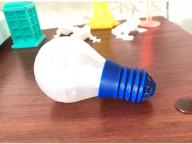 caseiro lâmpada diy eletrônica luz do bulbo 3D print model - Mito3D