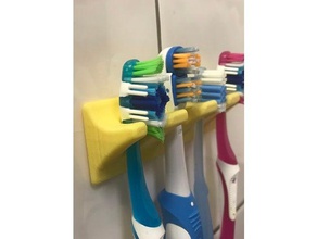 cute toothbrush holder bathroom 3d print model - Mito3D