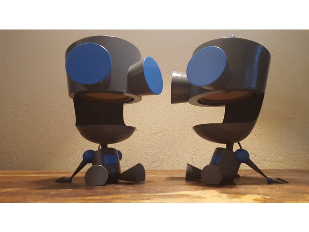 gir haut-parleurs l'audio la boîte dessin animé invader zim le haut-parleur les robot de 3D print model - Mito3D