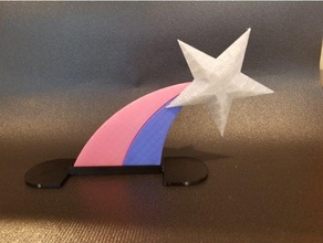 shooting star sculture 3d print model - Mito3D