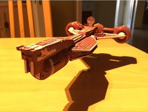 república de crucero star wars tpm vehículos amenaza fantasma 3d print model - Mito3D