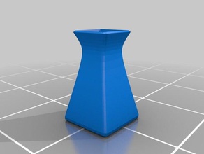 squared vased Container 3d print model - Mito3D