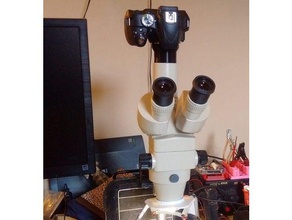 nikon dslr-Kamera-Mikroskop-iso-fototubus adapter Kamera dslr-Kamera Objektiv-adapter Mikroskop die Mikroskopie nikon-mount Optik Fotografie science education 3d print model - Mito3D