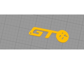 toyota gt86 clé de la chaîne L'impression 3d 3d print model - Mito3D
