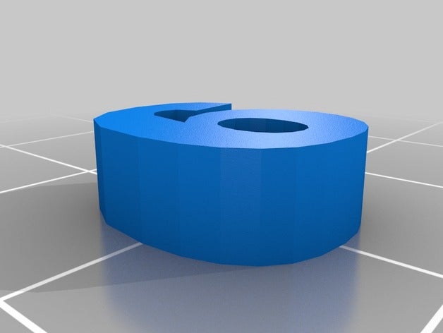 numero 6 La impresión en 3d 3D print model - Mito3D