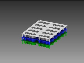 ice tray - batman logo kitchen & dining freezer cube 3d print model - Mito3D