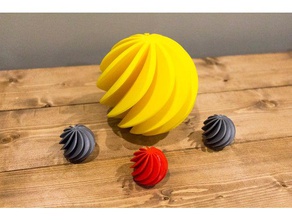 spiral ball toys & games toy 3d print model - Mito3D