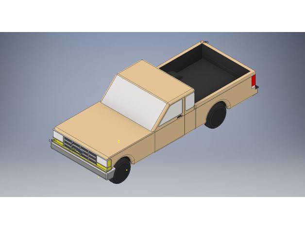 1992 ford ranger vehículos 3D print model - Mito3D