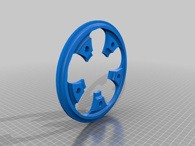 chainring guard replacement parts bike chainset crankset drivetrain shifting single 3D print model - Mito3D