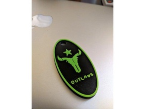 houston outlaws keychain keychains overwatch 3d print model - Mito3D