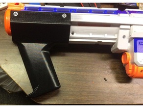 vertical fore grip pump nerf retaliator toys & games blaster mod 3d print model - Mito3D