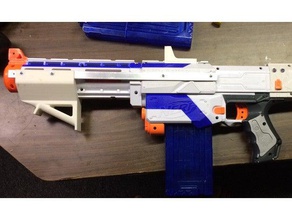 angled fore grip pump nerf retaliator toys & games blaster mod 3d print model - Mito3D