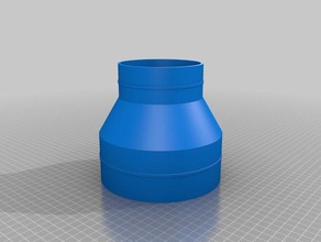 4in 6in Rohr-adapter diy 3d print model - Mito3D