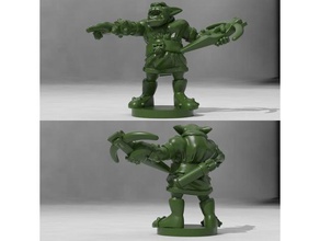 orc crossbow sergeant toy & game accessories dnd miniature dungeons dragons miniatures tabletop wargaming 3d print model - Mito3D