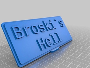broski s hell table office customized 3d print model - Mito3D