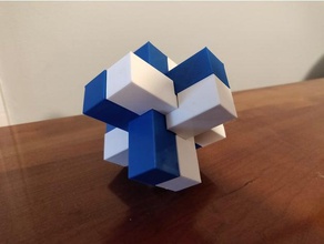 6 pièces en ronce de puzzle puzzles bloc teaser cerveau burr les enfants entièrement imprimables un kids toy pas soutien nécessaires supportless jouet 3d print model - Mito3D