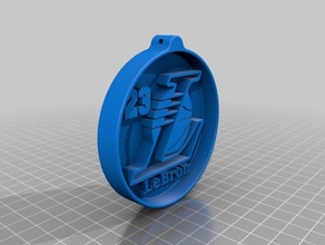 lakers lebron james medallion games blessed losangeles 3d print model - Mito3D