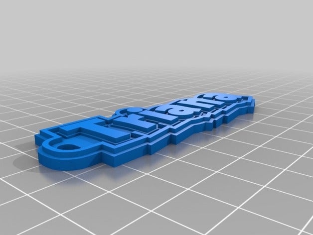 il mio personalizzato multiline tag portachiavi i su misura 3D print model - Mito3D