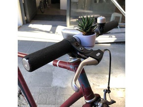 bicycle plant pot gadgets 25mm bracket cactus mount mounting 3d print model - Mito3D