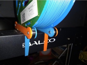 low height tush i3 clones parametric 3d printer accessories 608zz balco filament spool holder openscad wanhao duplicator 3d print model - Mito3D