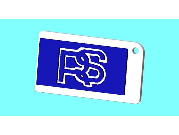 older rs logo keyring signs & logos 3D print model - Mito3D