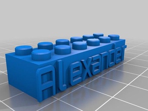 alexander juguetes de construcción personalizado 3d print model - Mito3D