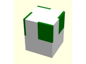 punto de grupo c4 - doble extrusor matemáticas la cristalografía extrusión openscad puntos 3d print model - Mito3D