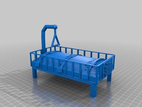 cama de hospital und sauerkrautsaft das intestino modelo móveis 3d print model - Mito3D
