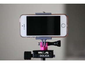 iphone gopro mount Kamera 5 3d print model - Mito3D