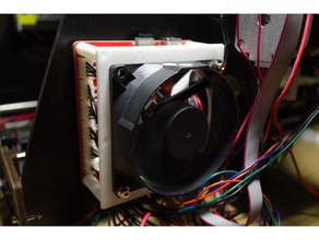 ctc anet a8 prusa i3 snap on-board fan kapağı 3d yazıcı parçaları 80 mm monte edin aktif soğutma yükseltme yükseltir 3d print model - Mito3D