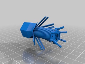 bacteriophage biology 3d print model - Mito3D