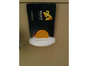 card- coinholder 3d printing cardholder coin holder gym karten kartenhalter mcfit sport 3d print model - Mito3D