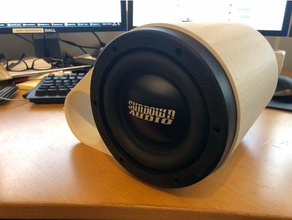 subwoofer enclosure music audio bass box caraudio speaker sundown 3d print model - Mito3D