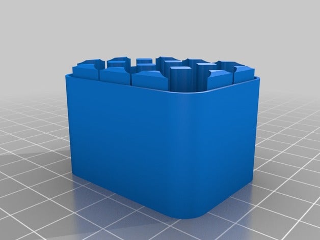 12x aaa Unterseite Container kundengebundene 3D print model - Mito3D