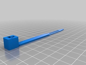 my customized cable tie 2 parts 3d print model - Mito3D