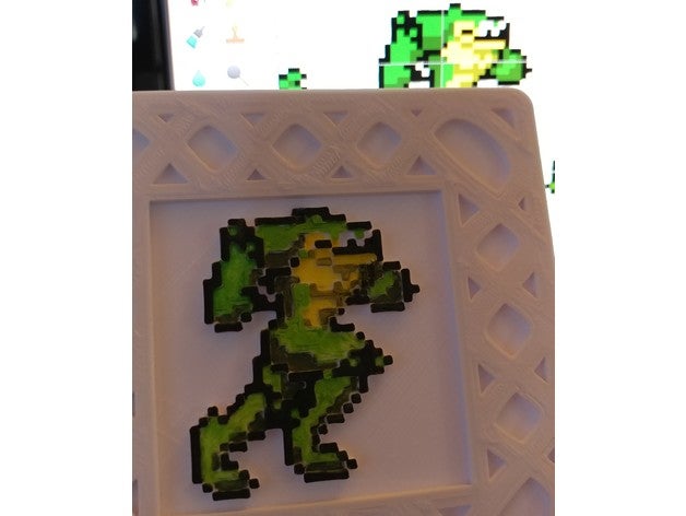 8-bit battletoads en la montaña rusa juegos de video 3D print model - Mito3D