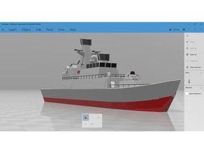 dissuasão de classe pequena corvette modelos conceito militar modelo multi-part marinha navio guerra 3d print model - Mito3D