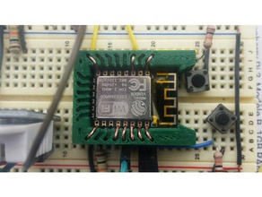 socket esp8266 esp12e la electrónica creado freecad 12-e kicad zócalo 3d print model - Mito3D