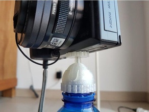 10 grams bottle tripod camera cap openscad soda 3d print model - Mito3D