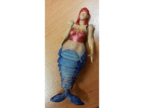 articolato meraviglia sirena giochi e giocattoli mermaid wonder woman 3d print model - Mito3D