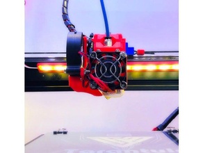 quick change - e3dv6 bowden 3d printer parts adapter extruder chimera clean easy exchange fast high speed j-head laser mgn mgn9 mount multi optimal pla connect release rail spare x carriage 3d print model - Mito3D