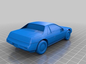 fiero notchback vehicles 3d print model - Mito3D