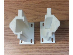 kitchen drawer bracket left right & dining drawers rail support mounting 3d print model - Mito3D
