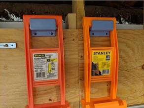 stanley panel carrier wall hook tool holders & boxes 3d print model - Mito3D